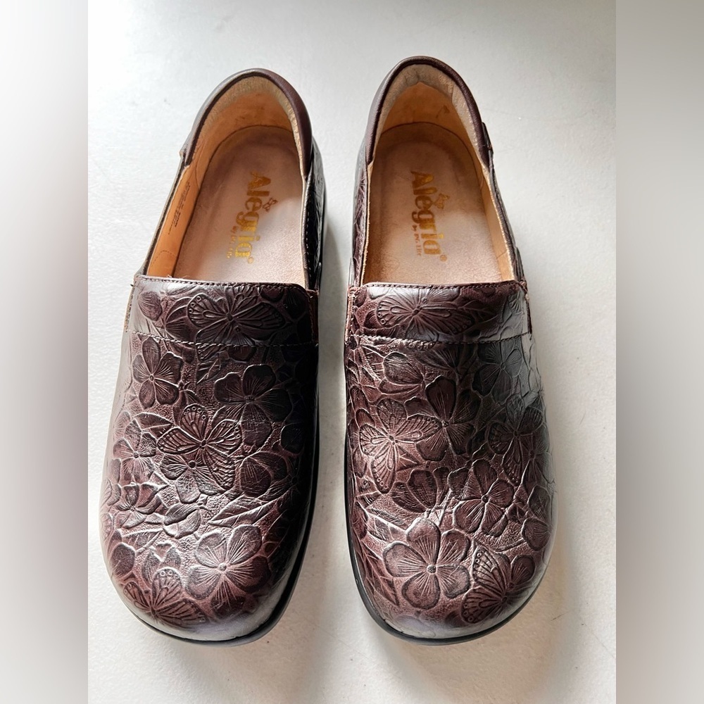Alegria Kel Clog Comfort Leather Shoes Size 38 Mules